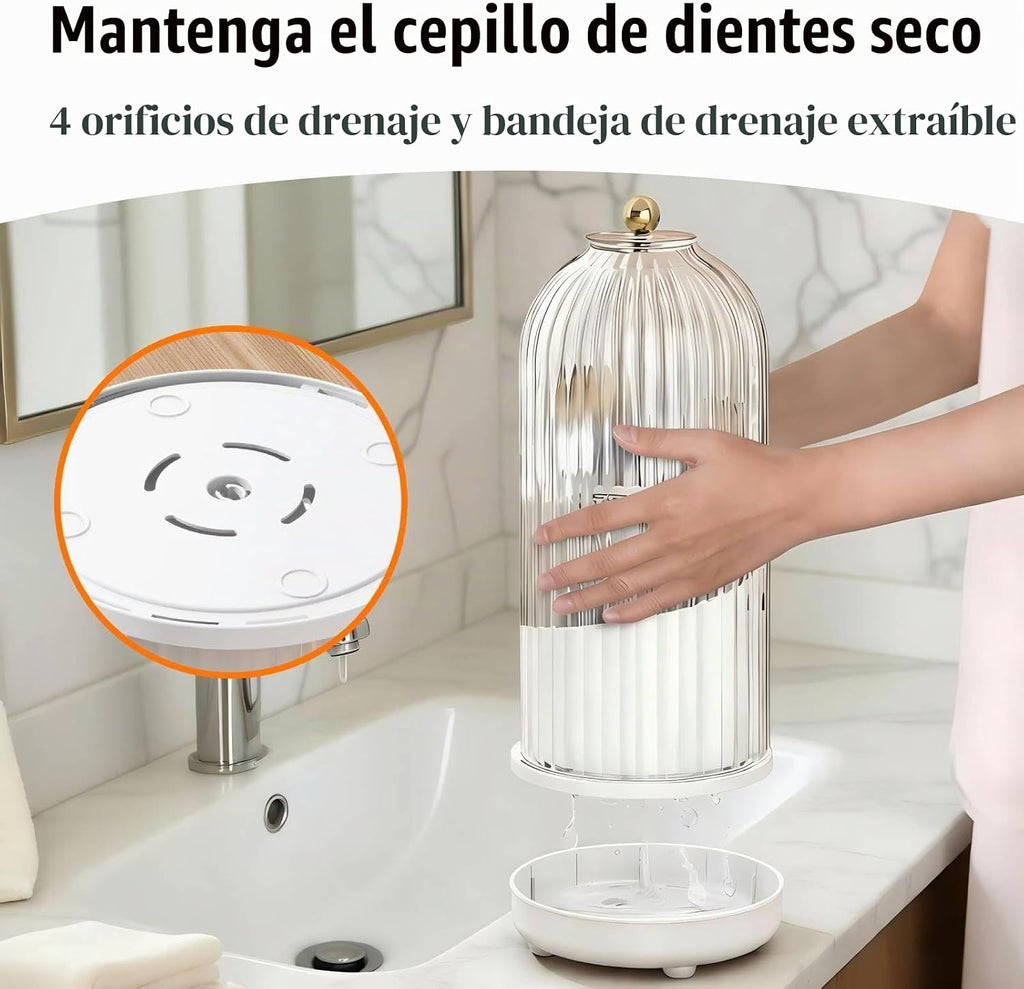 Soporte para utensilios en forma de jaula de pájaros con tapa, orga...