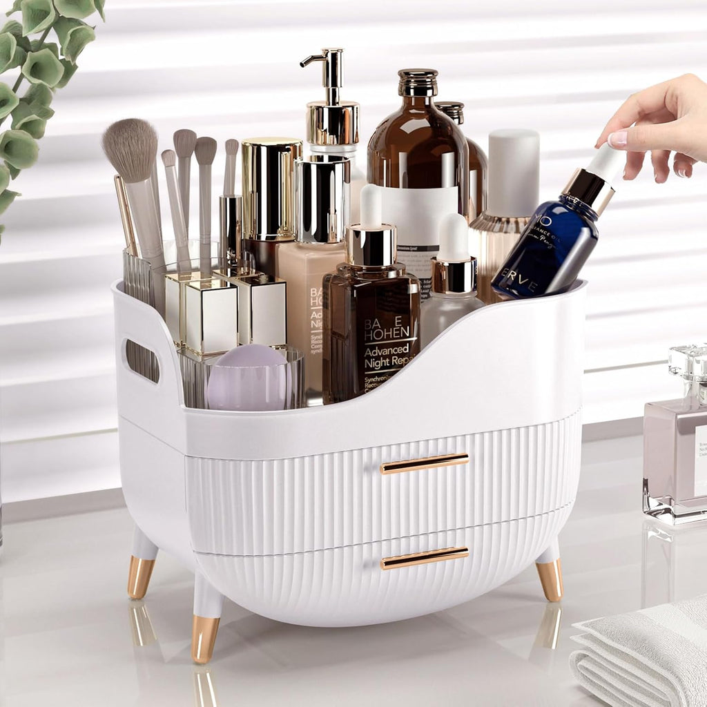 Pajiriona Organizador de maquillaje con cajones, organizador de cui...