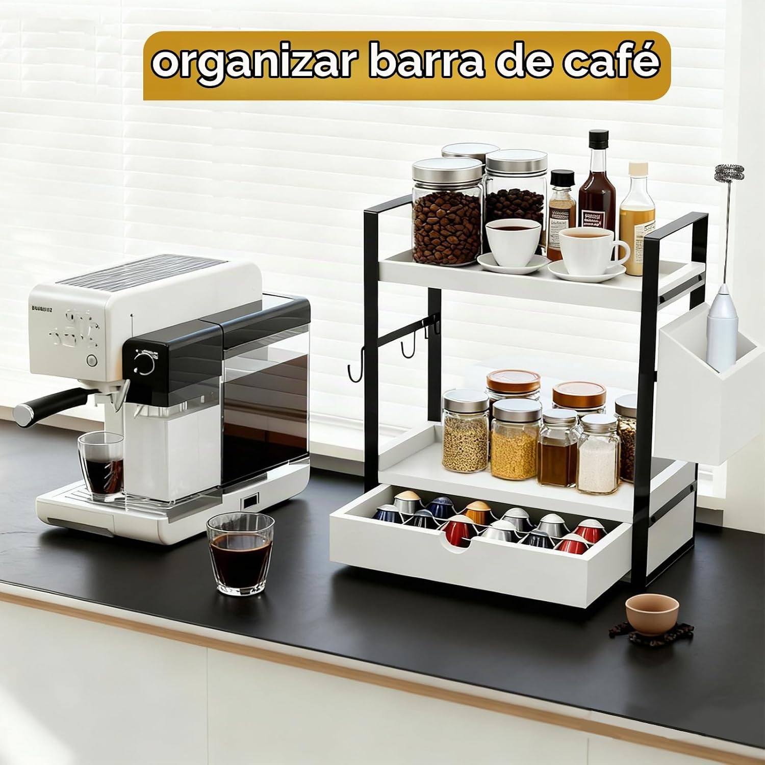 Organizadores de mostrador de baño de 2 niveles y almacenamiento, o...