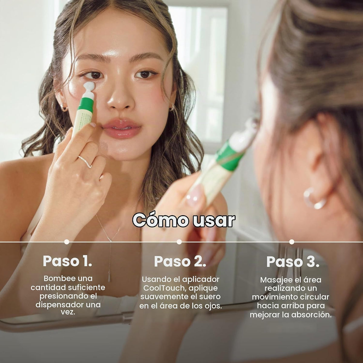Suero para ojos de colágeno vegano AXIS-Y con 2% de niacinamida, pé...