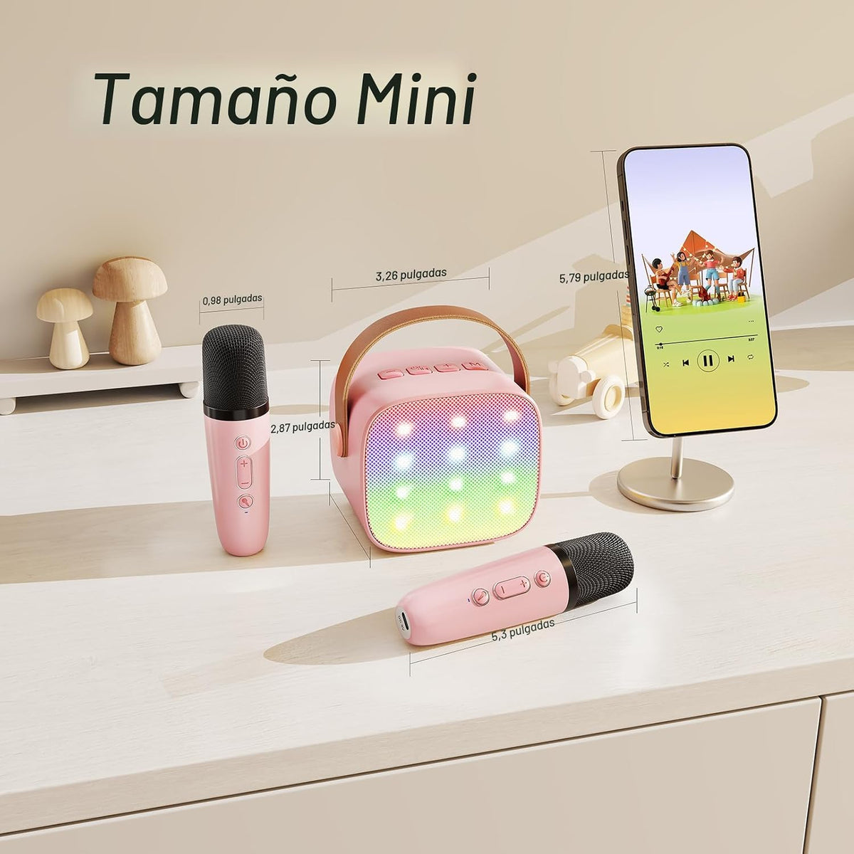 YLL Máquina de karaoke para niños y adultos, regalos de cumpleaños...