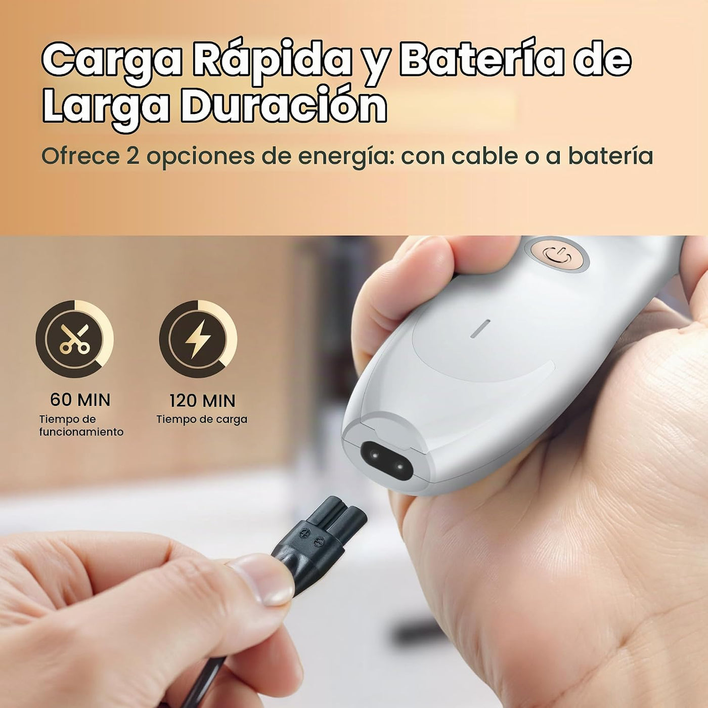 OLOV PROFESSIONAL Cortapelos para hombres, kit de cortapelos inalám...
