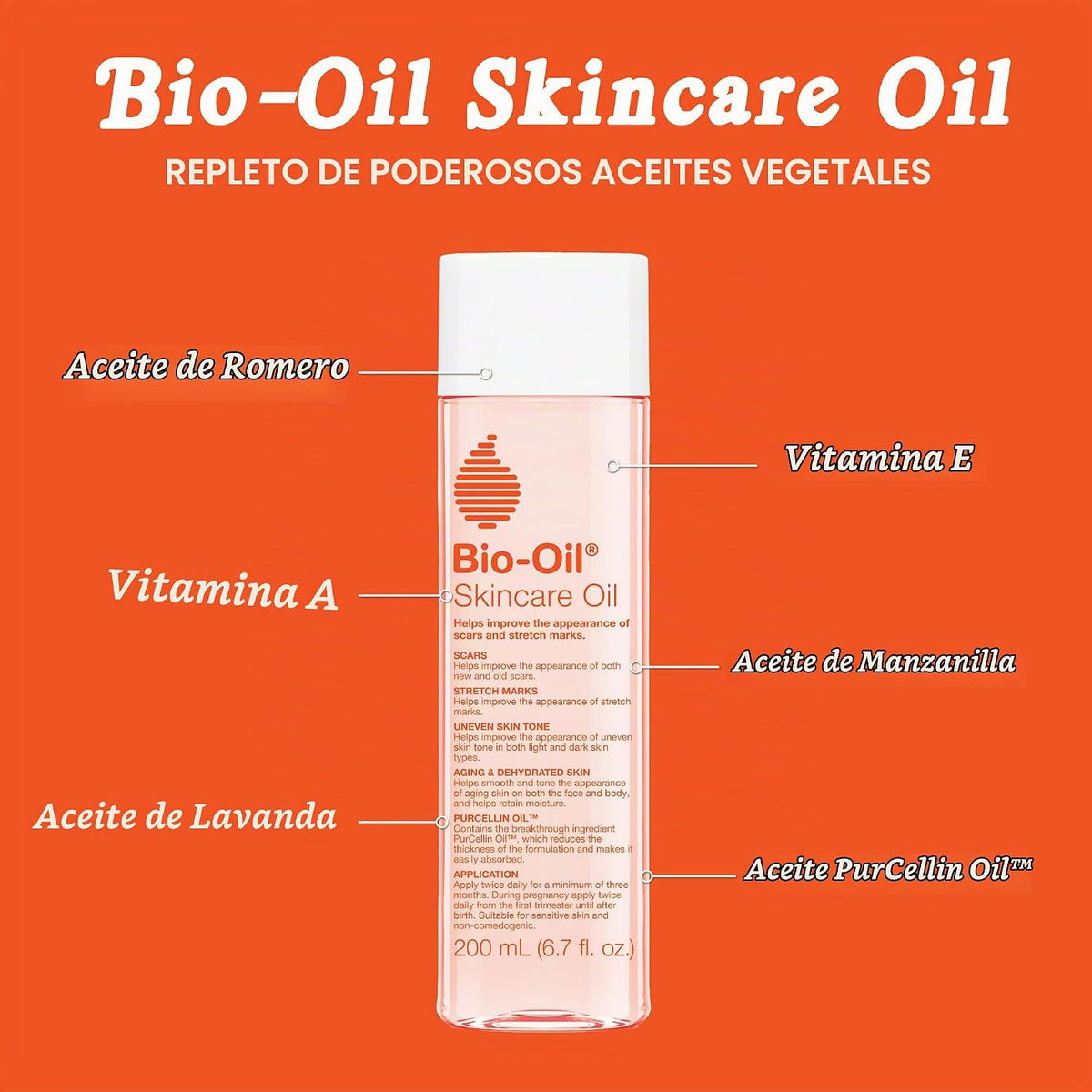 Bio-Oil - Suero de aceite corporal para el cuidado de la piel, cica...