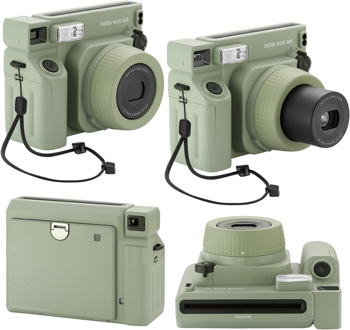 Fujifilm Cámara instantánea Instax Wide 400 + funda para cámara + 4...