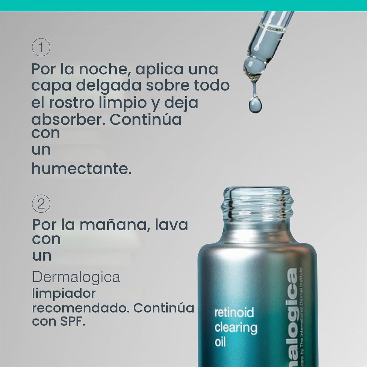 Dermalogica Aceite limpiador de retinol, suero facial con ácido sal...