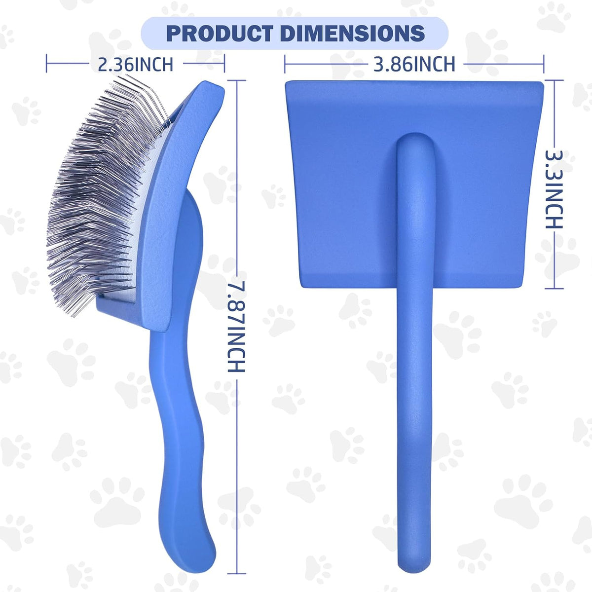 Anrundar - 2 cepillos deslizantes para perros y mascotas, cepillo d...
