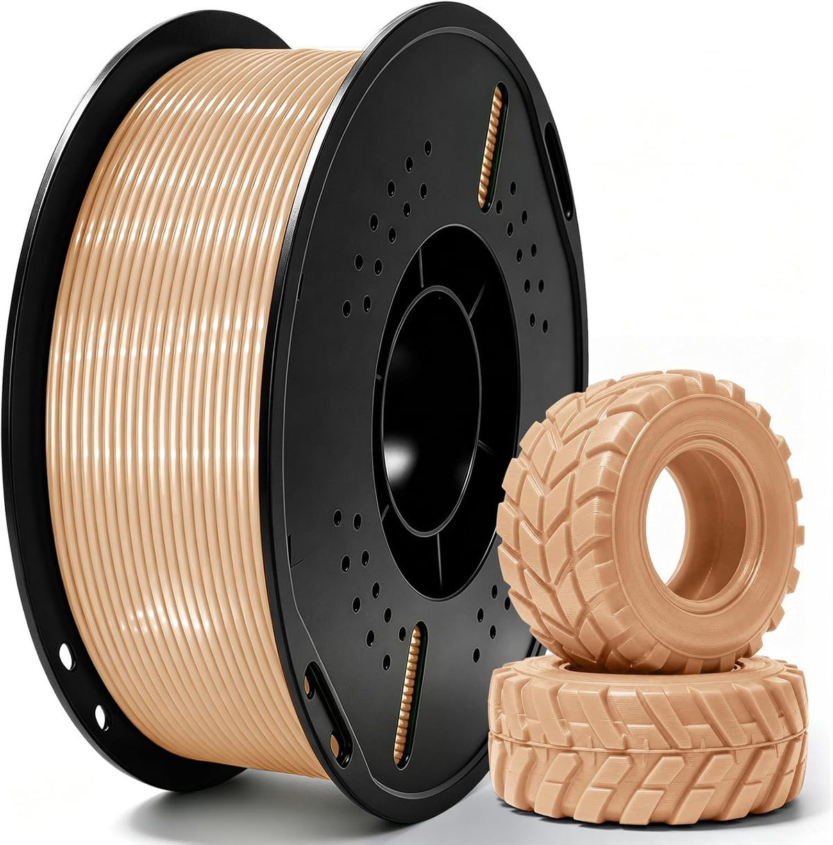 Colourbing Filamento flexible de impresora 3D de TPU 95A, suave y e...