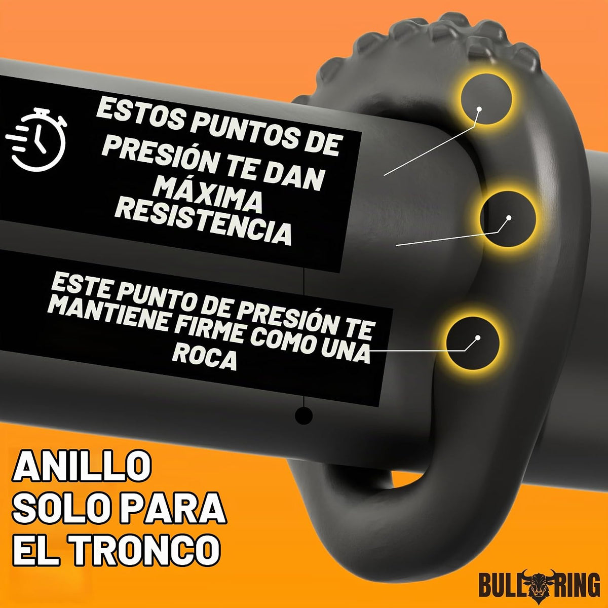 BULLRING Paquete de 4 unidades de rendimiento sólido y resistencia...