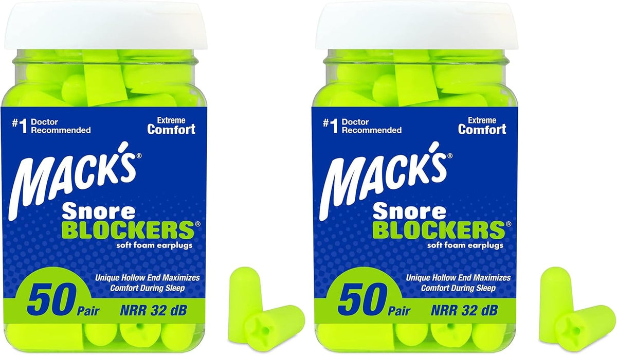 Mack's Tapones para los oídos de espuma suave, 50 pares, 32 dB...