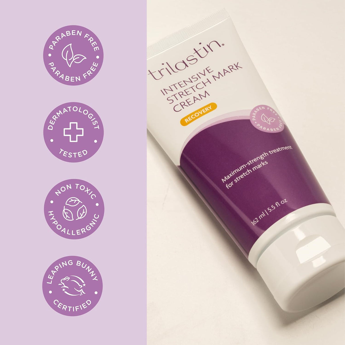 Crema para las estrías TriLASTIN-SR potente para reducir estrías pr...