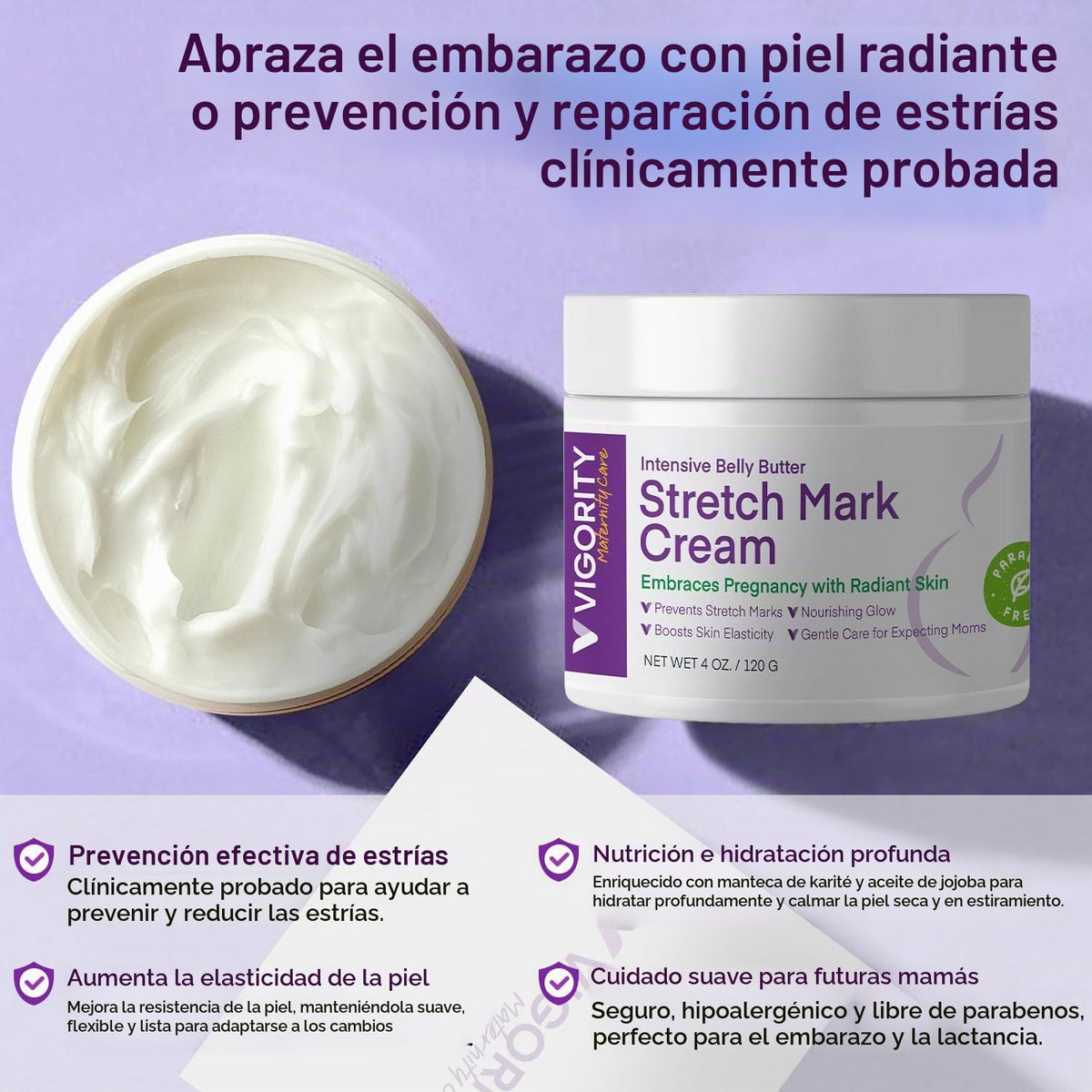 VIGORITY Body Balance Duo - Crema para estrías + crema de apoyo de...