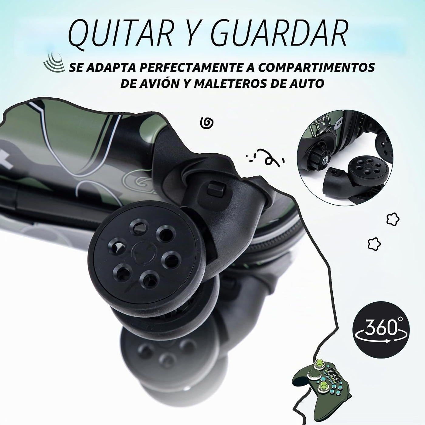 Rosamo Juego de maletas para niños de 6 piezas, equipaje rígido de...