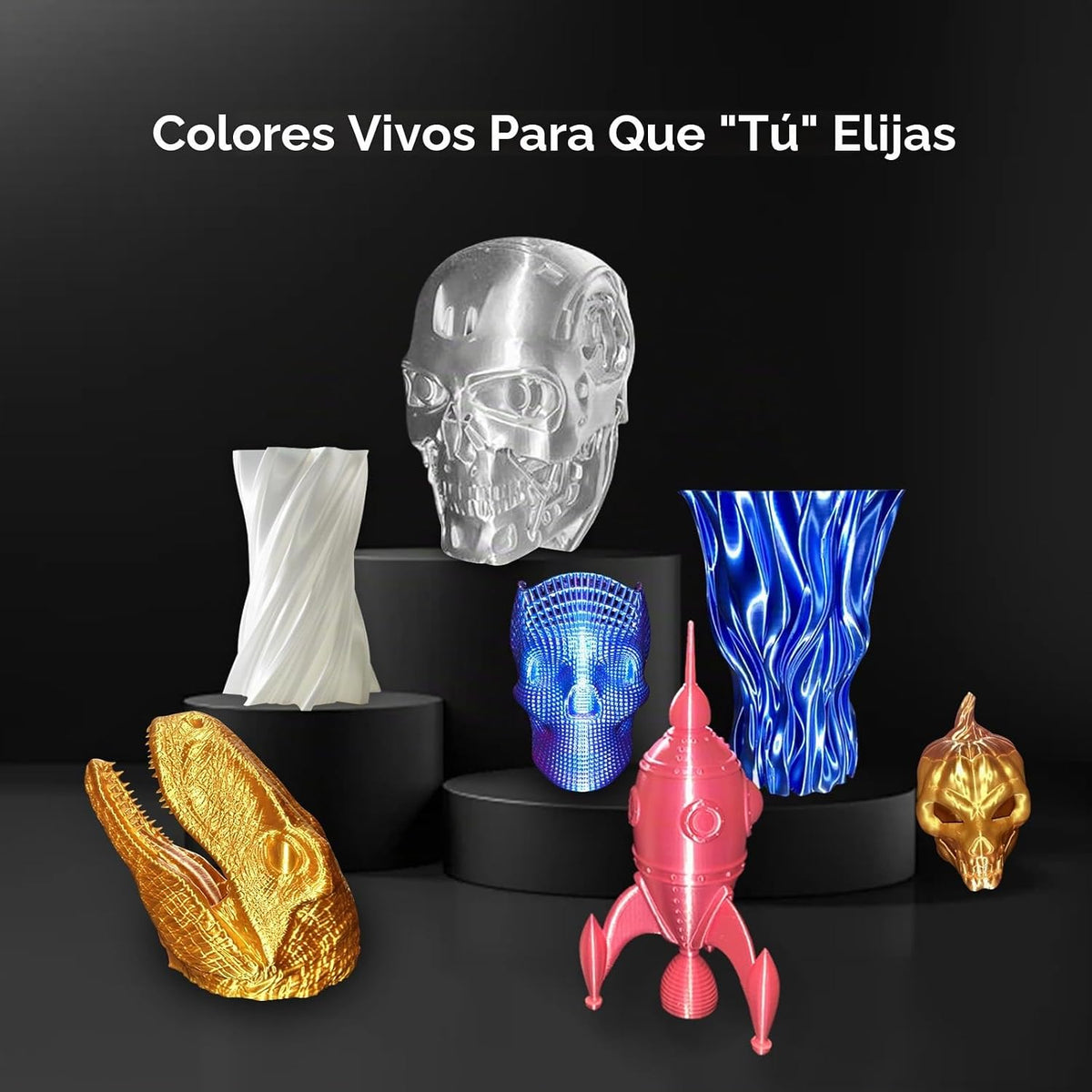 XZN Filamento PLA de seda 1.75mm, filamento para impresora 3D brill...