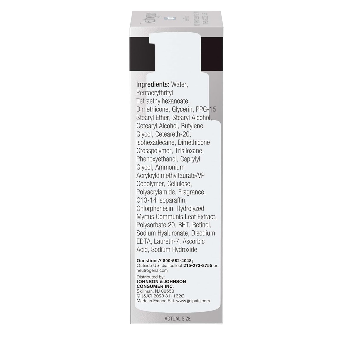 Neutrogena Crema hidratante facial con retinol, reparación rápida d...