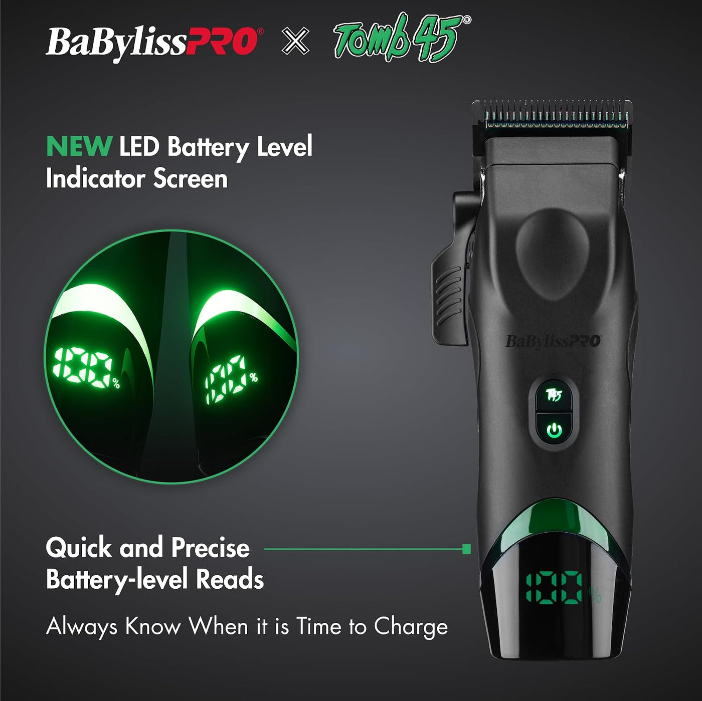 Cortapelos con carga inalámbrica BaBylissPRO x Tomb45