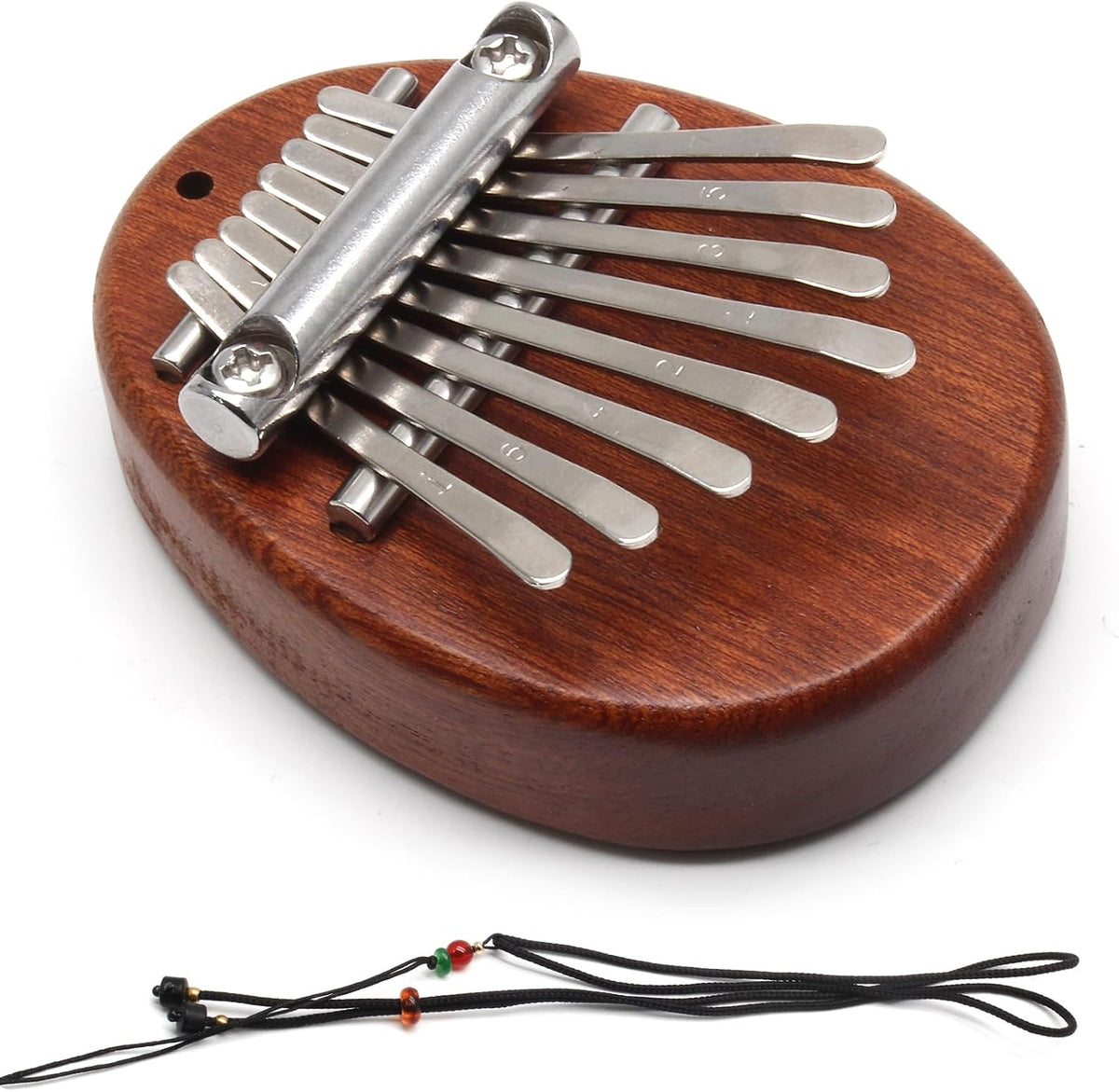 Uenhoy Mini Piano de Pulgar Kalimba de Madera de 8 Teclas Piano de...