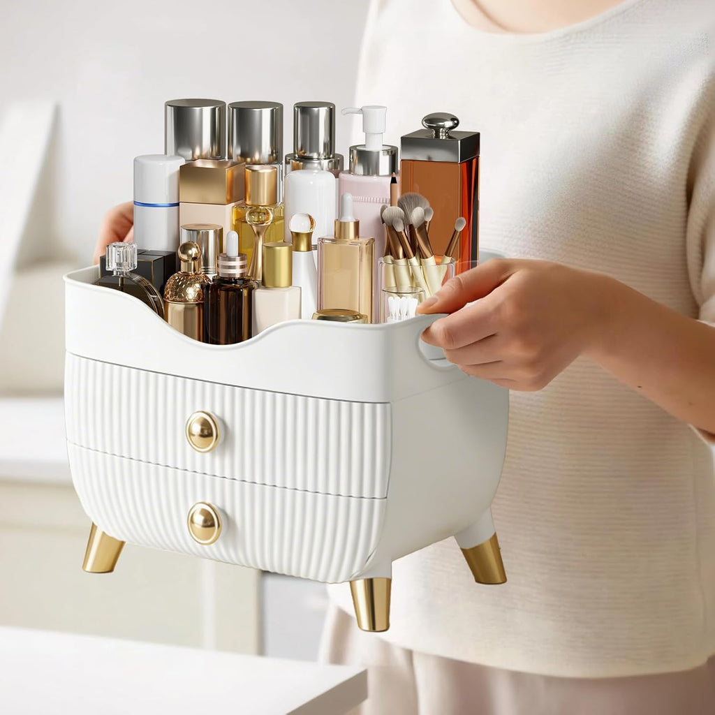 Organizador de maquillaje para encimera, organizador de cuidado de...
