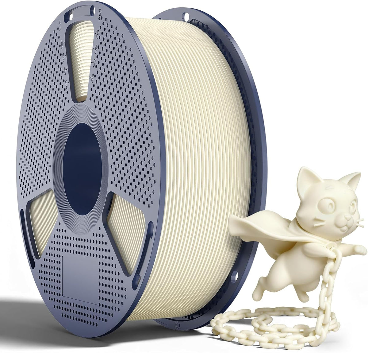 SUNLU PLA+2.0 Filamento 0.07 in, 2.2 lbs, blanco hueso | Fórmula me...