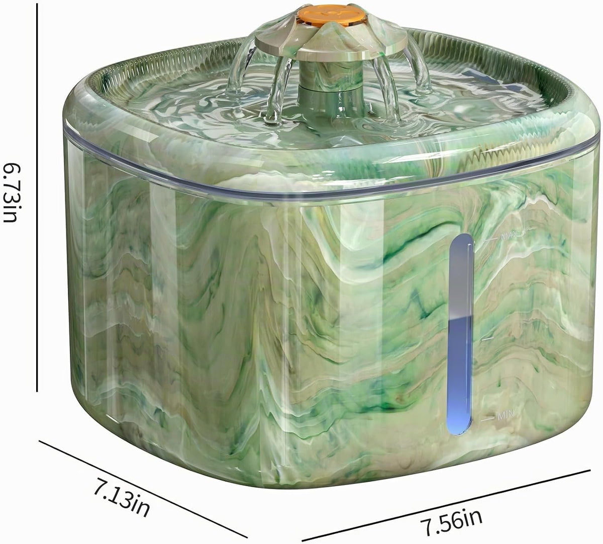 Fuente de agua para gatos automática de 2.5 L, parte superior girat...