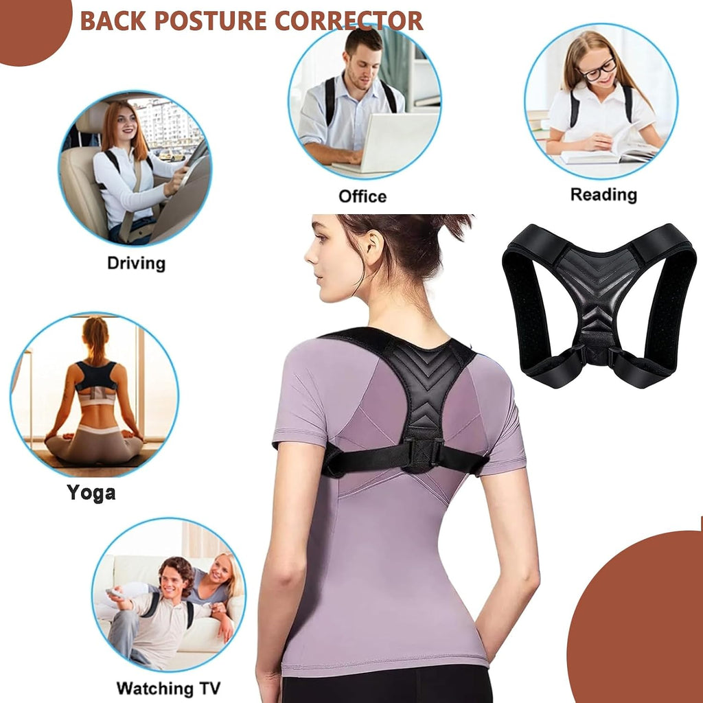 Corrector de postura para mujeres, enderezador de espalda para homb...