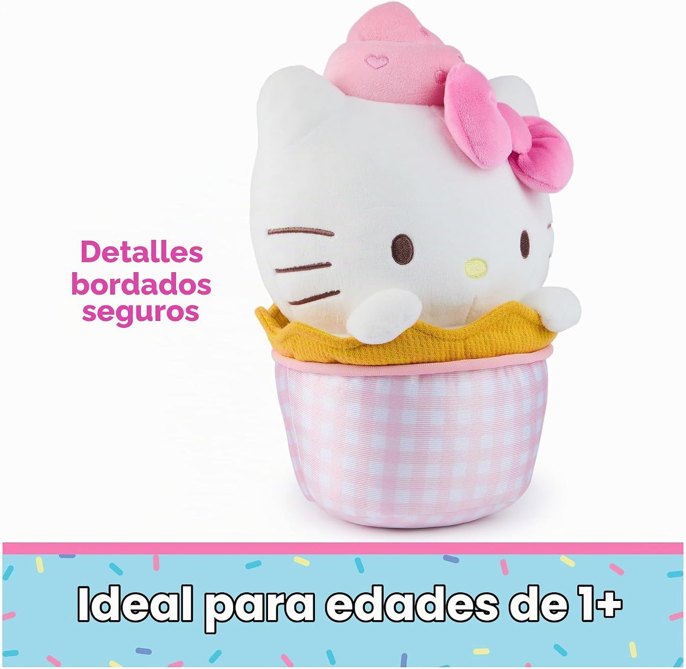 GUND Sanrio - Peluche oficial de Helado Hello Kitty, animal de pelu...