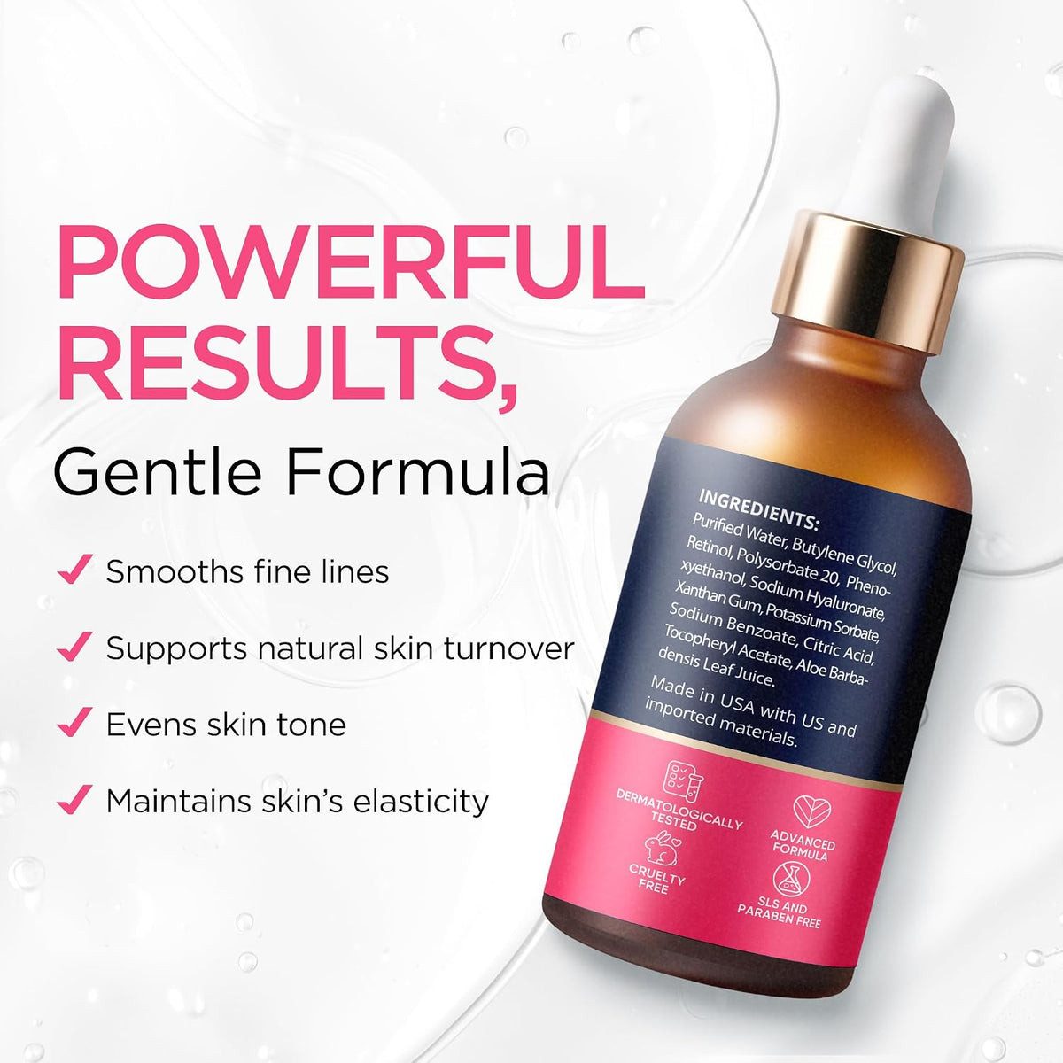 Ember Cloud - Suero de retinol para rostro con ácido hialurónico y...