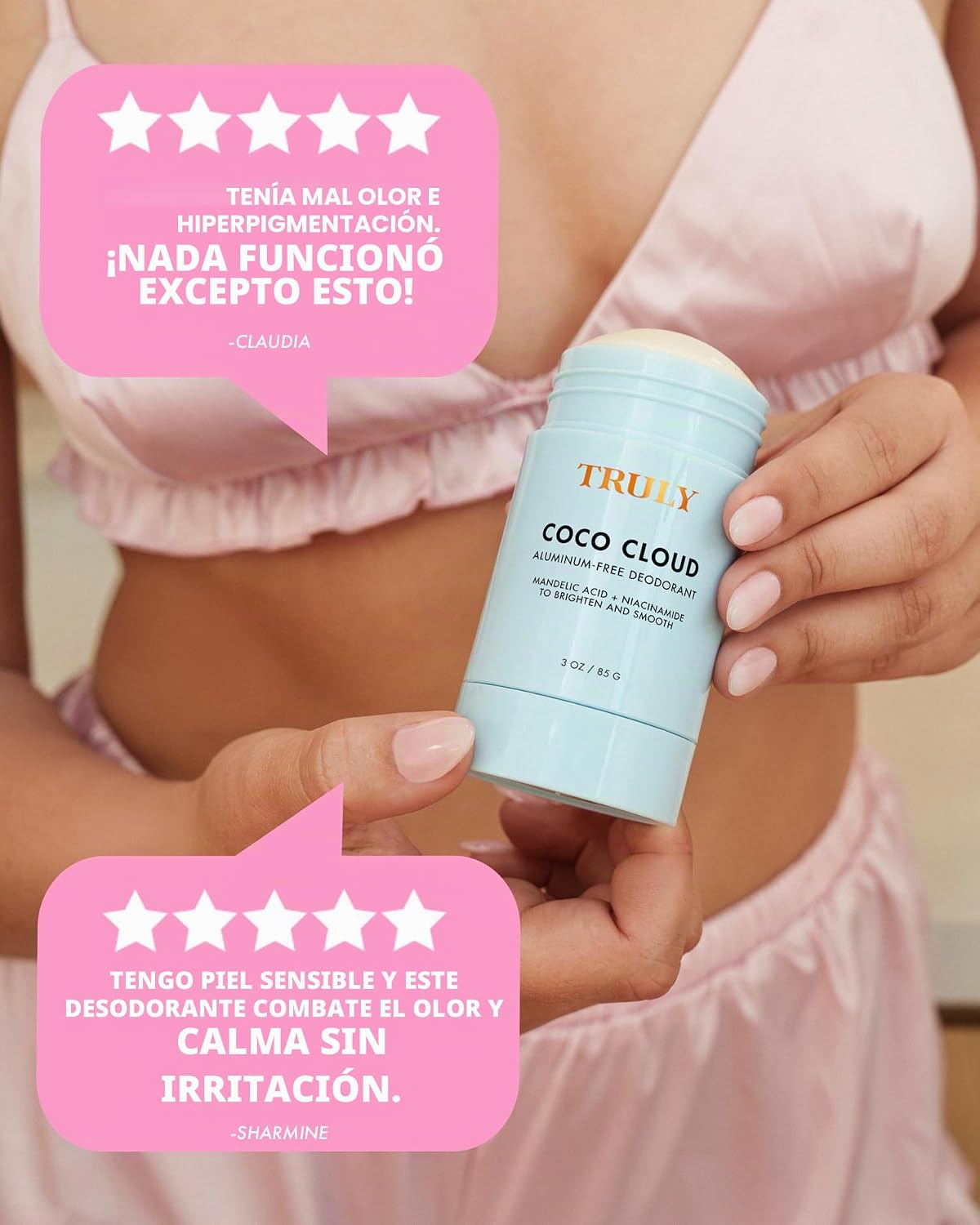 Truly Desodorante Beauty Coco Cloud | Sin aluminio para pieles sens...