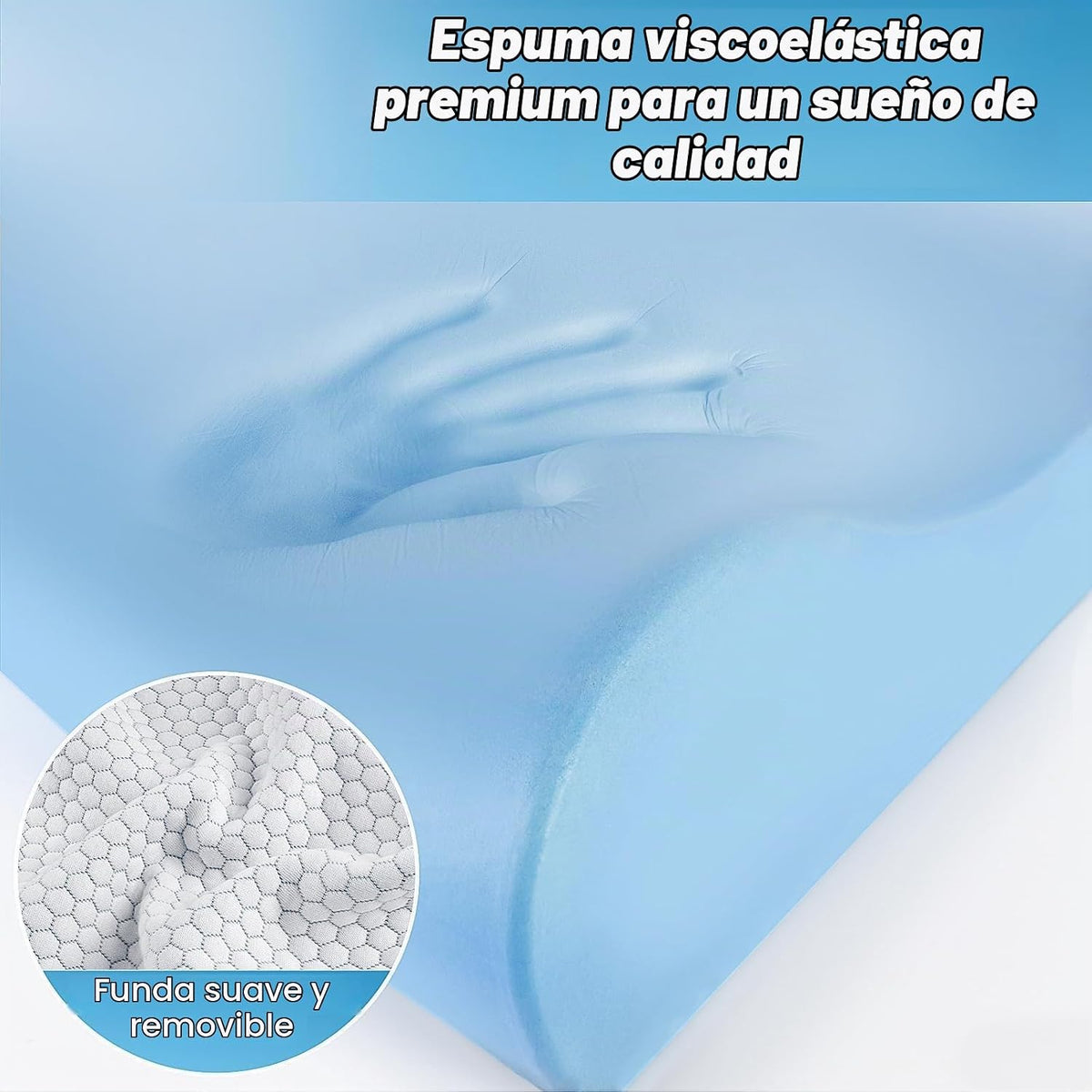 Almohada cervical ergonómica para dormir, tamaño King gris | Almoha...