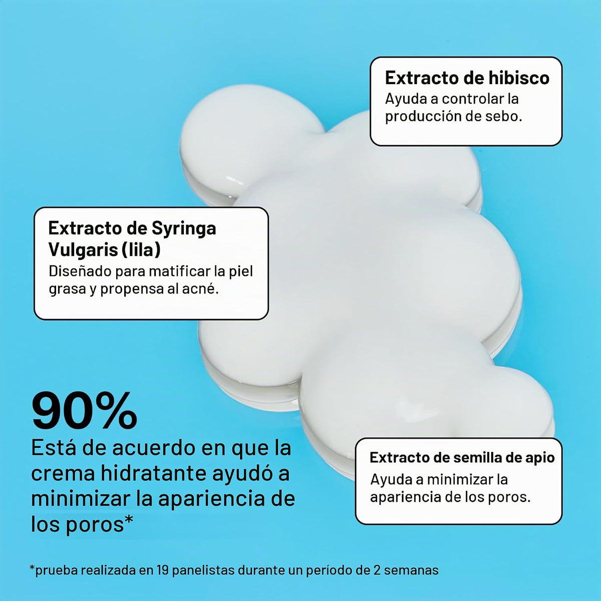 Bubble Skincare Cloud Surf - Crema hidratante para piel grasa para...