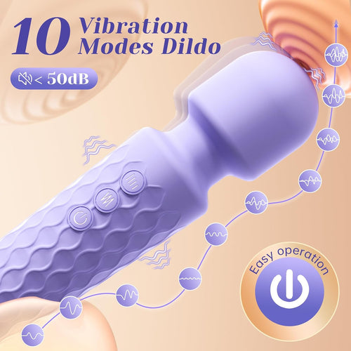Allovü Varita vibradora para mujeres, vibrador silencioso, juguetes...