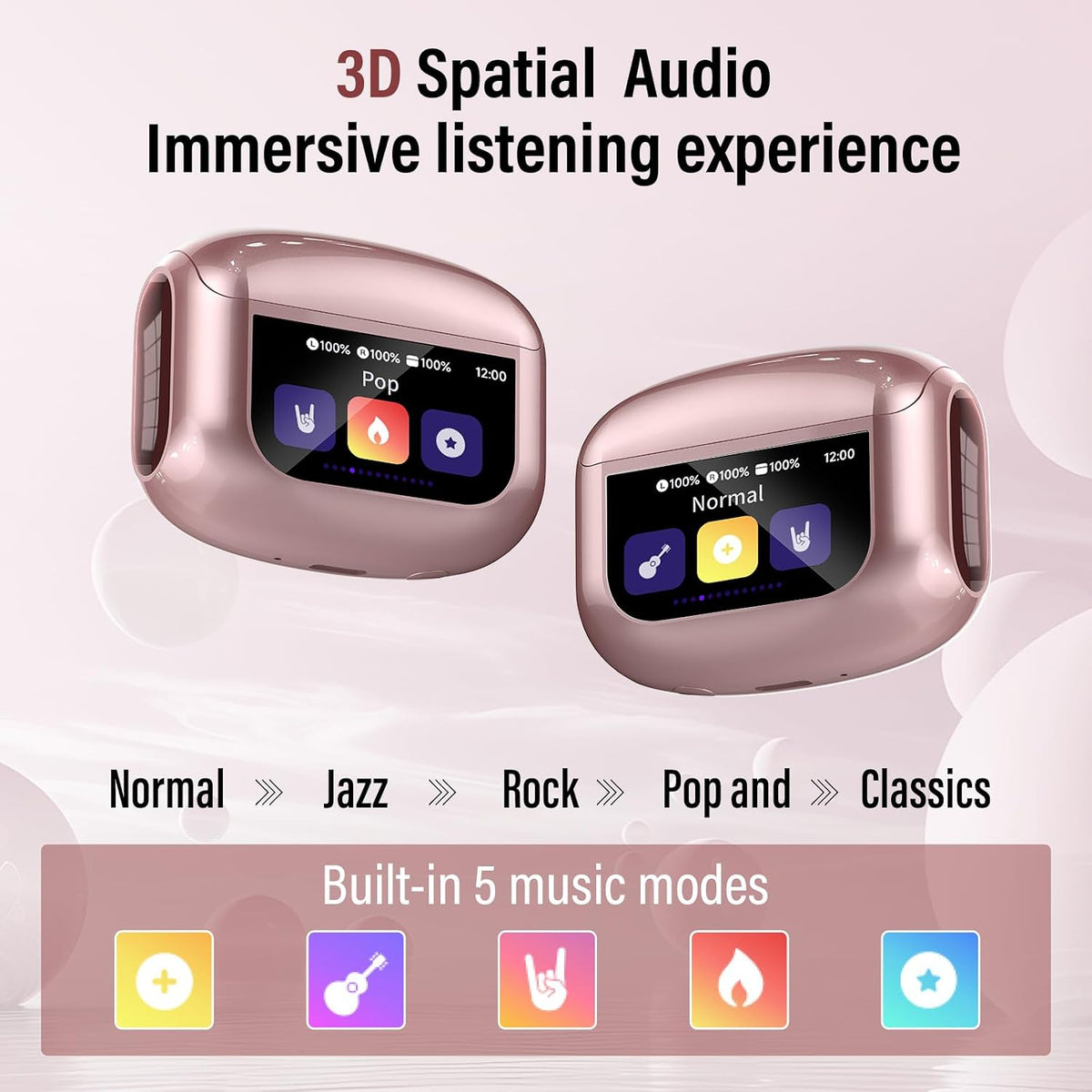 Auriculares inalámbricos con cancelación activa de ruido 48H con pa...