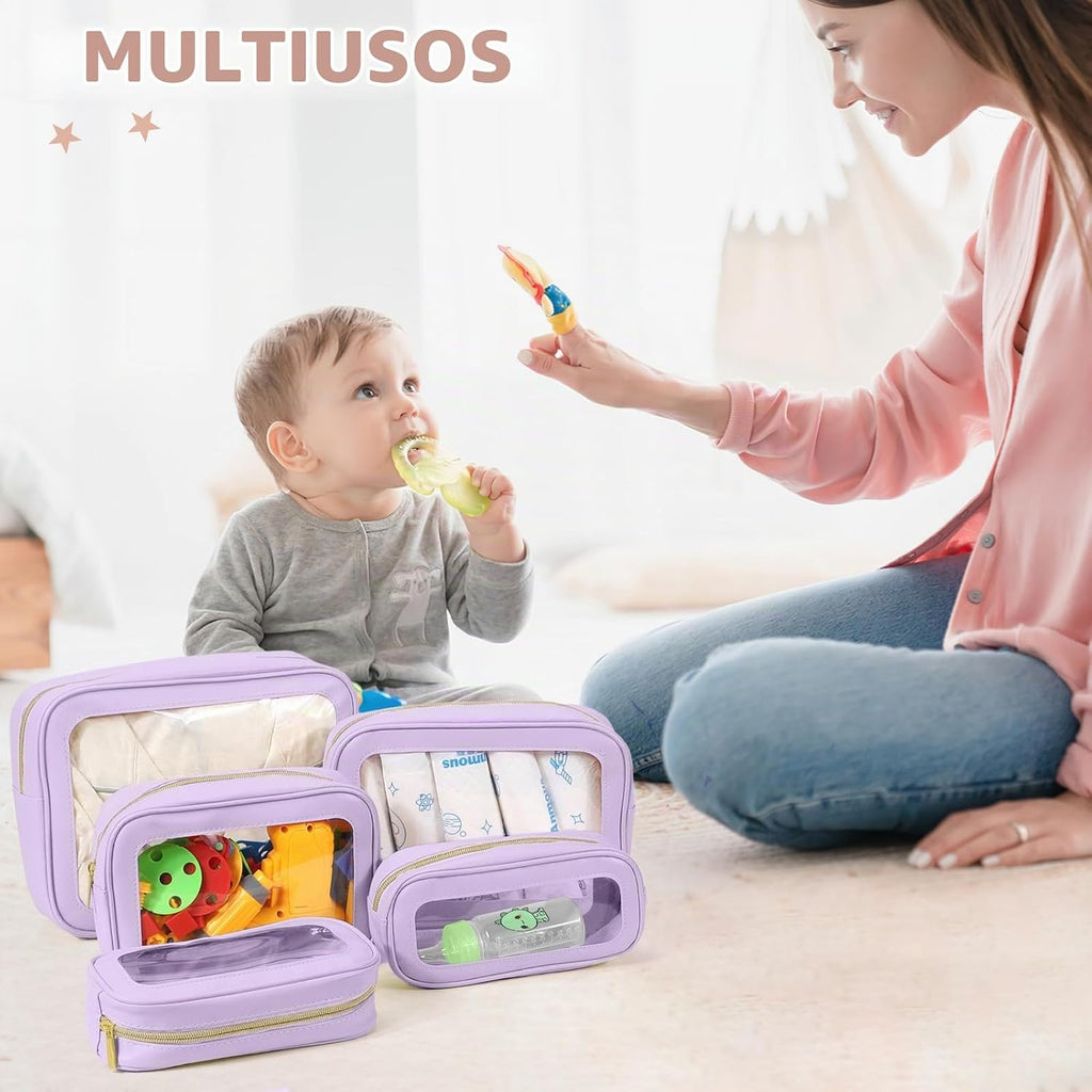 YOPCDJ Juego de 5 bolsas organizadoras para pañales, bolsa de aseo...