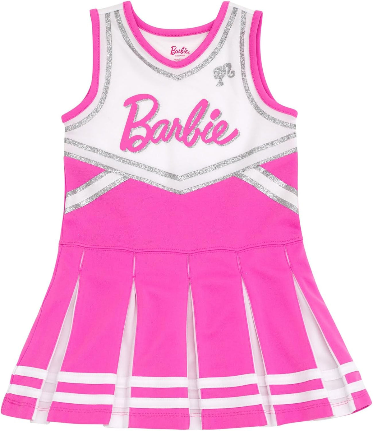 Barbie Conjunto de vestido de animadora y diadema para niñas pequeñ...