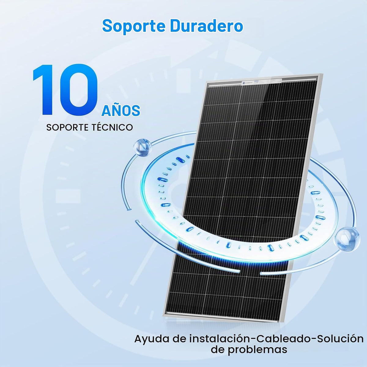 ECO-WORTHY - 2 paneles solares de 100 W, panel solar monocristalino...