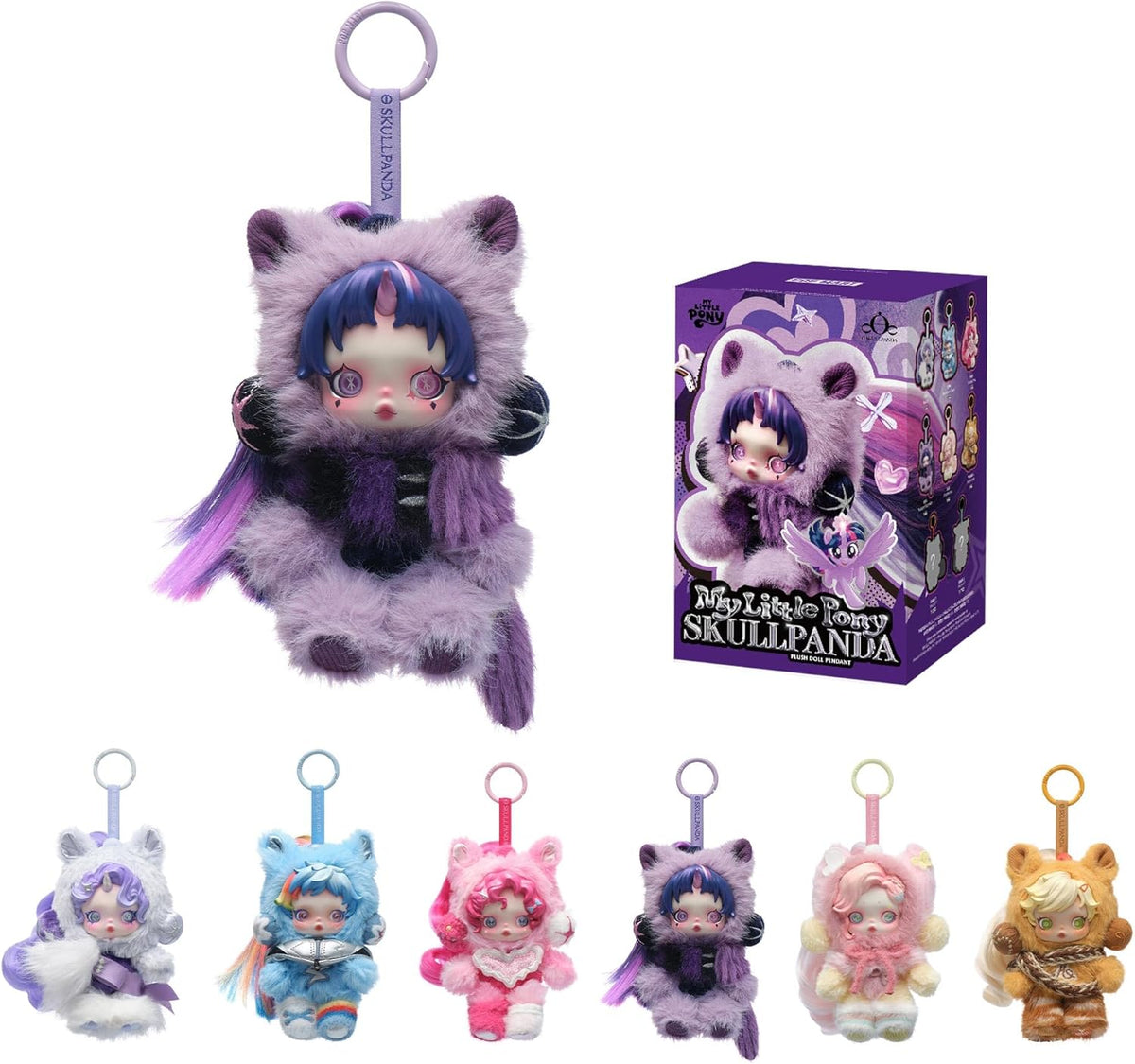 POP MART SKULLPANDA × My Little Pony Series - Caja ciega de felpa,...