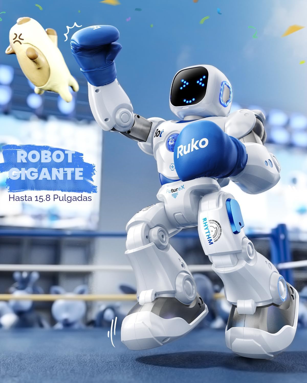 Ruko 1088 Smart Robot Toy para niños, regalo interactivo programabl...