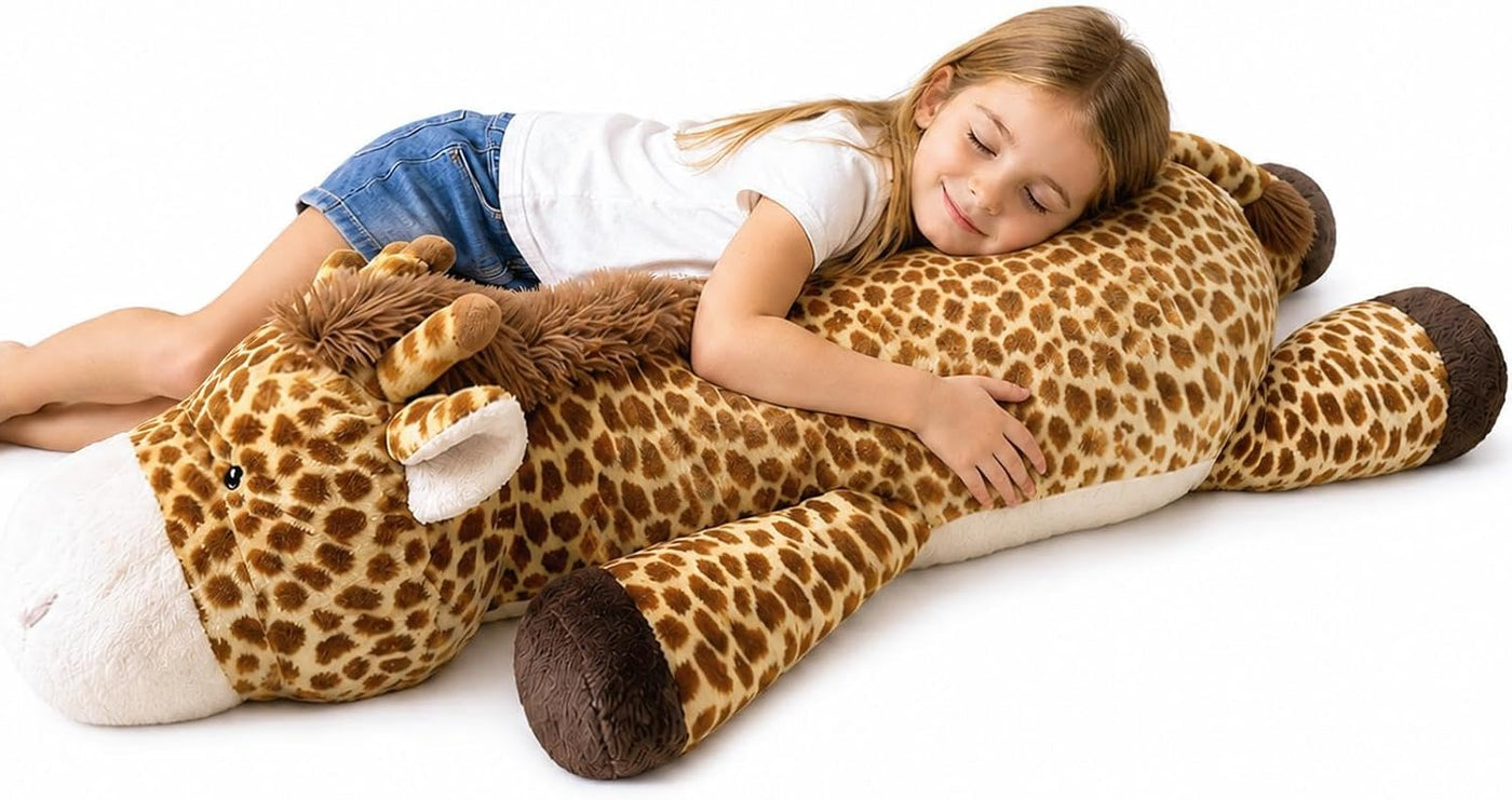 MMguai Animal de peluche de jirafa gigante de 40 pulgadas, bonita a...