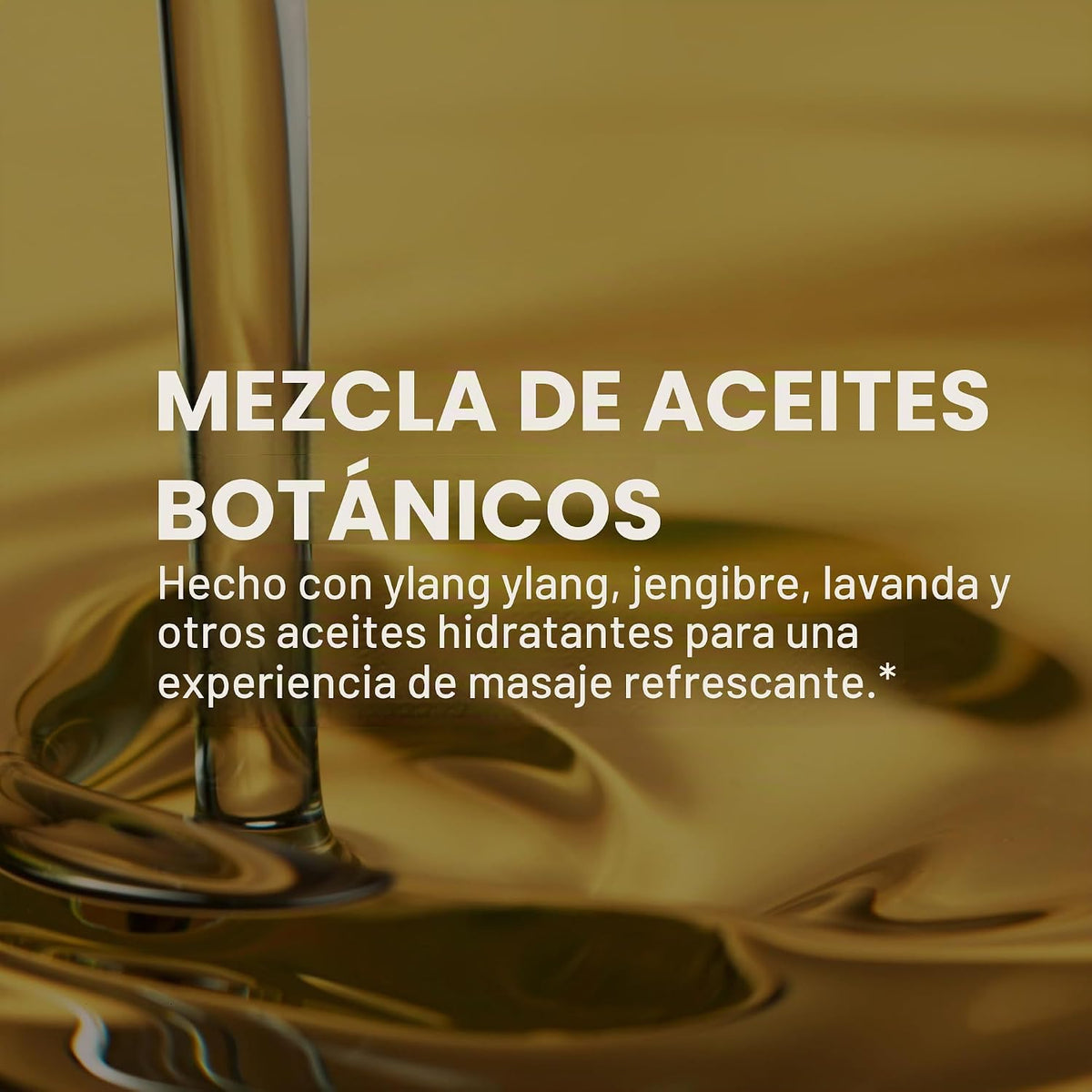 Ylang Ylang + Aceite de masaje de jengibre para terapia de masaje y...