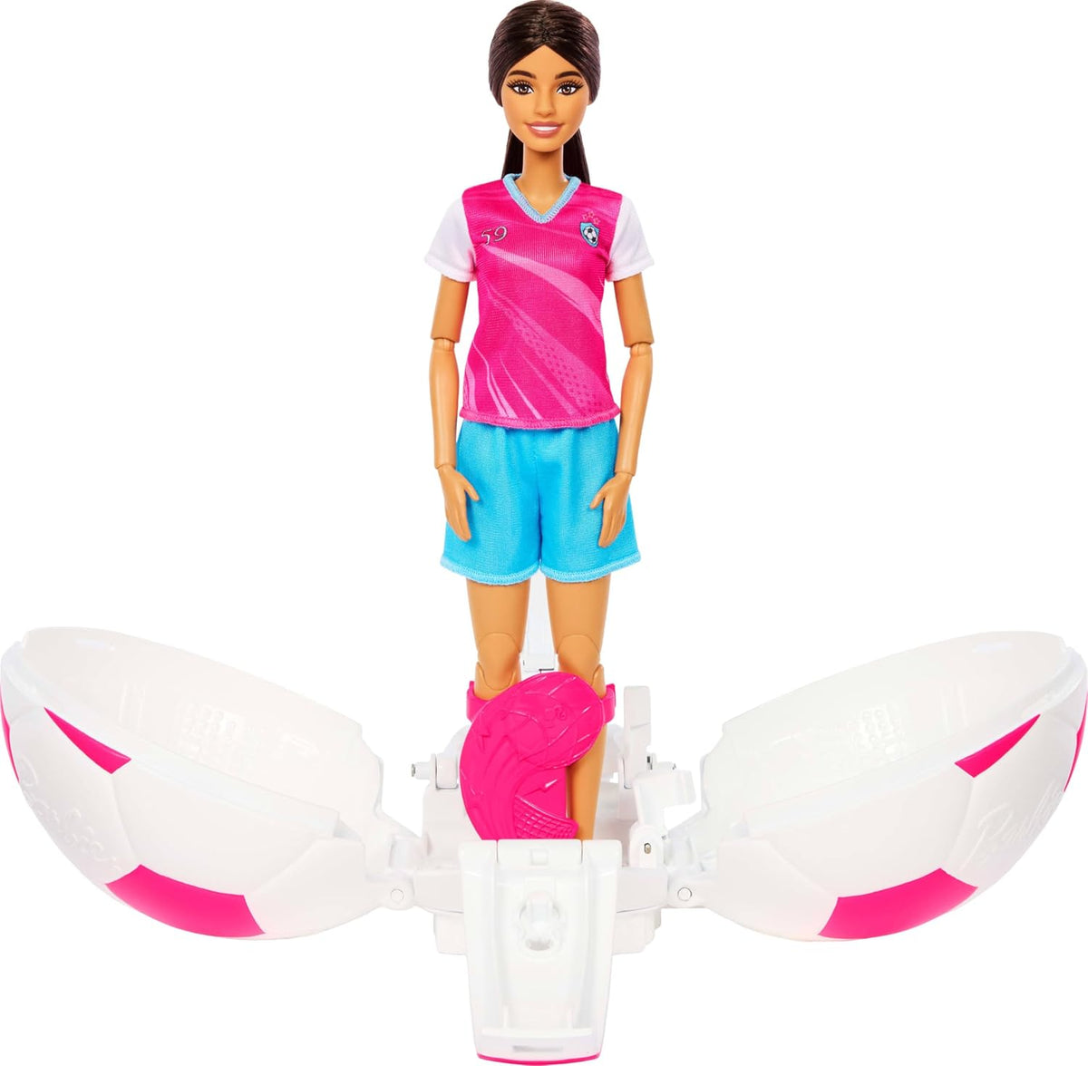 Barbie Muñeca y accesorios para jugador de fútbol Team Roll and Rev...