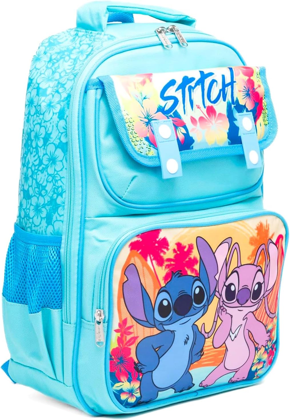 Stitch and Angel - Mochila escolar para niños con bolsa de libros d...