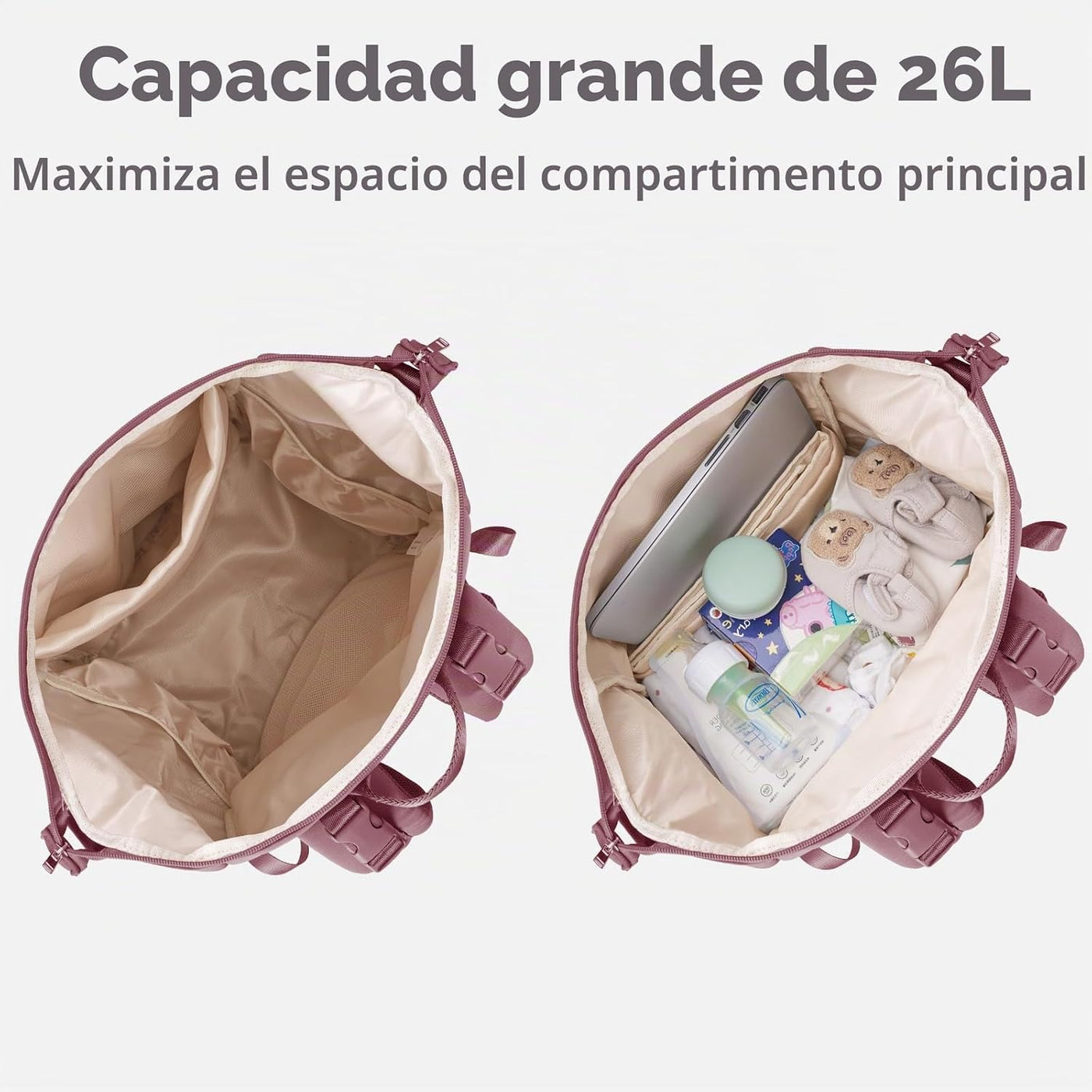 CEI-CEI Bolsa de pañales de neopreno, mochila grande para recién na...