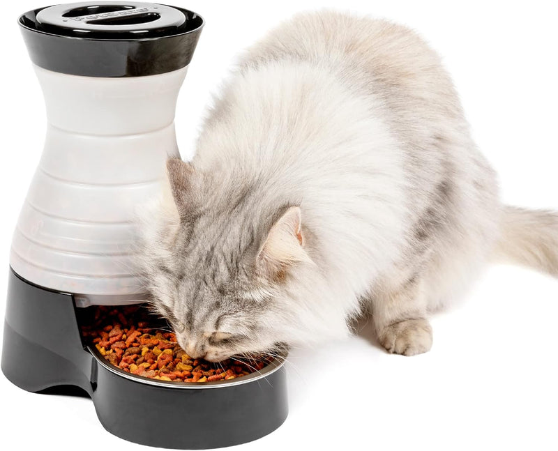 Estación de comida PetSafe para perros y gatos con tazón de acero i...