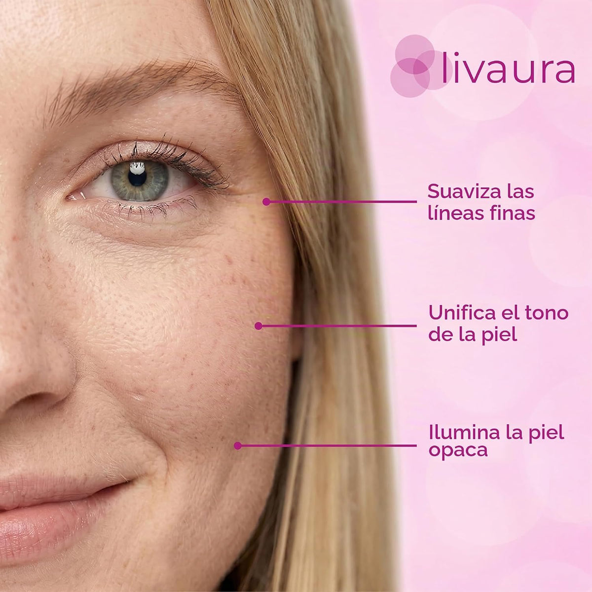 LIVAURA - Suero abrillantador de piel con retinol, corrector de man...