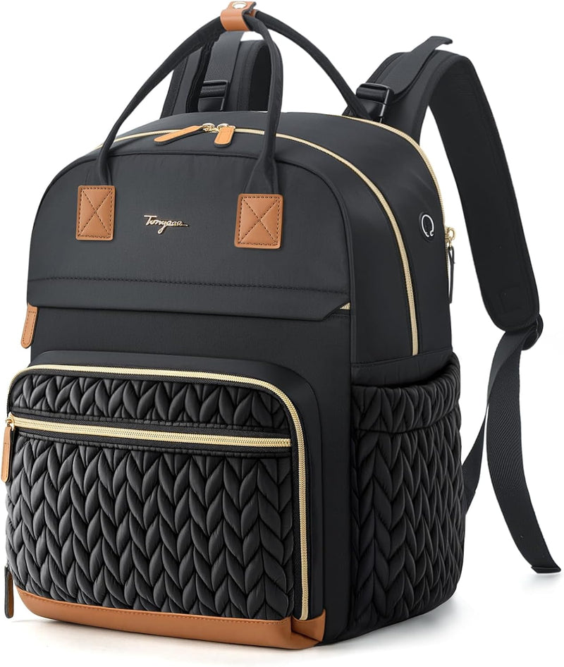 Tonyeee Mochila para pañales, bolsa de pañales extra grande para 2...