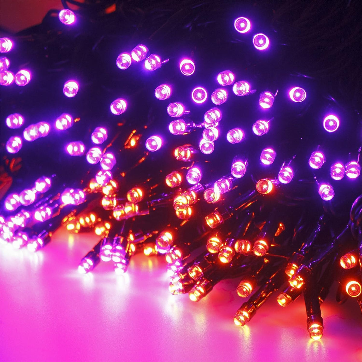 HOME LIGHTING - Luces de Halloween, 66 pies, 200 luces LED, cadena...