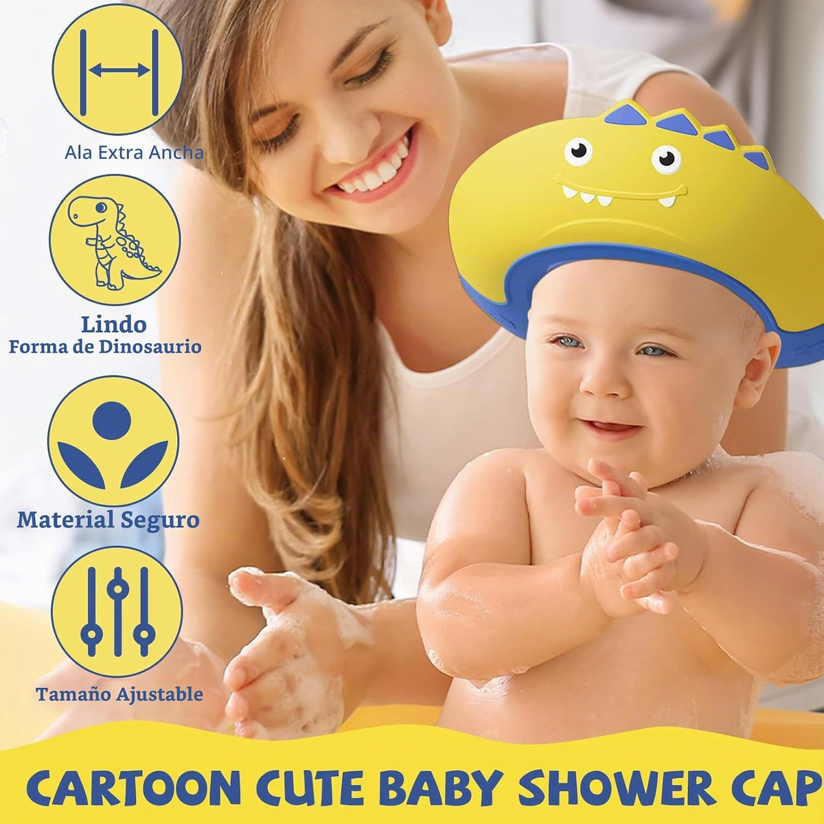 Thcbme Gorro de baby shower, gorro de ducha para niños, sombrero de...