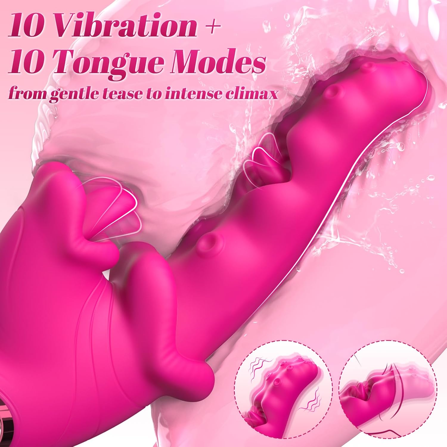 Tuaieu - Vibrador 3 en 1 para parejas, juguetes sexuales para mujer...