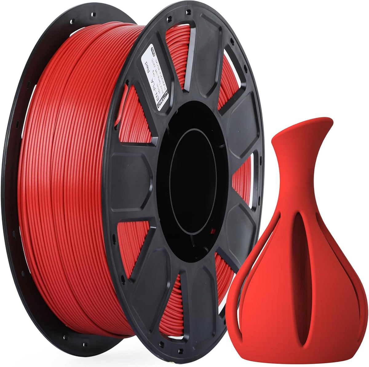 Creality Filamento PLA para impresora 3D de 0.07 in, 2.2 lbs, rojo...