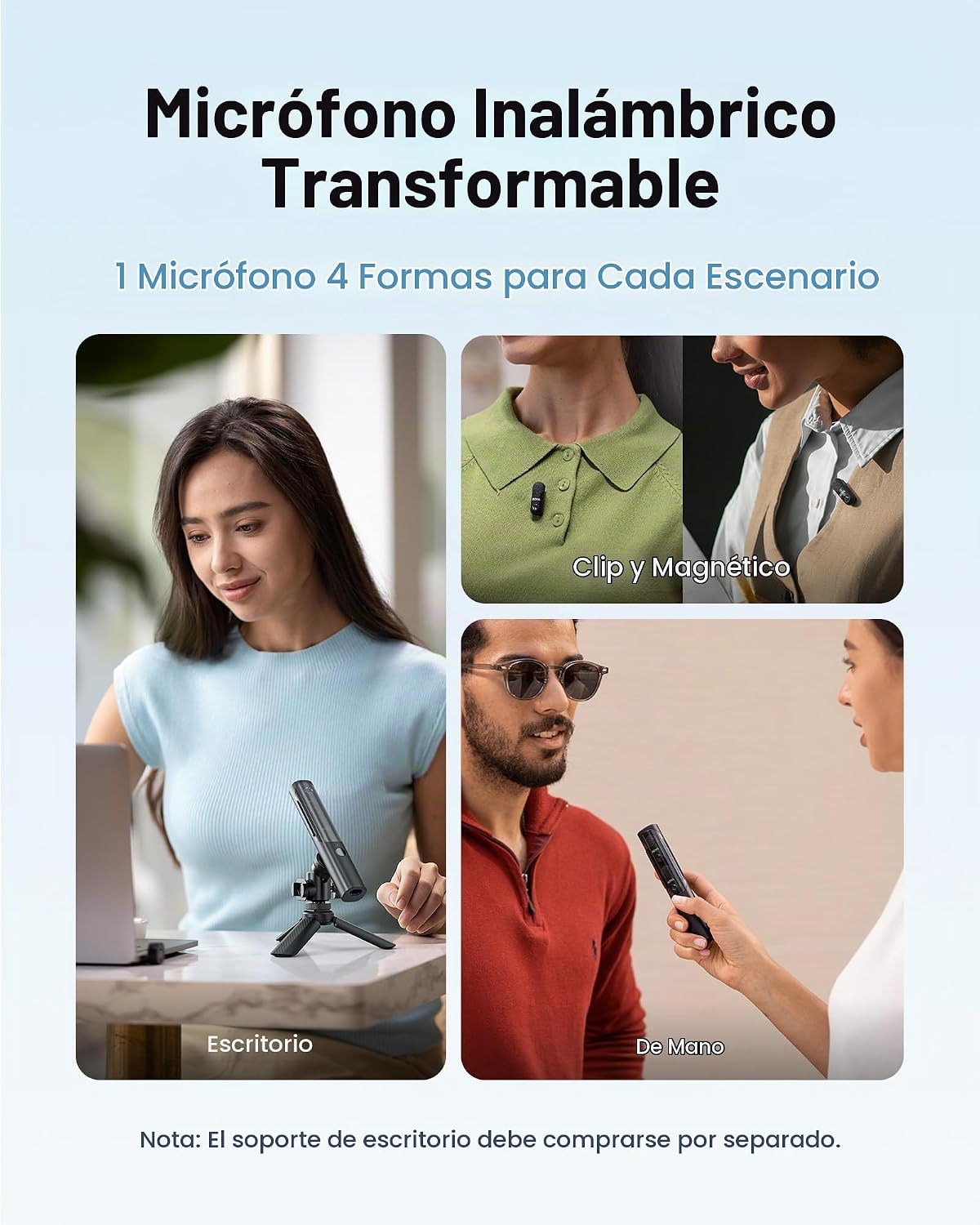 BOYA Mini micrófonos inalámbricos mágicos para iPhone 15-16\/Androi...