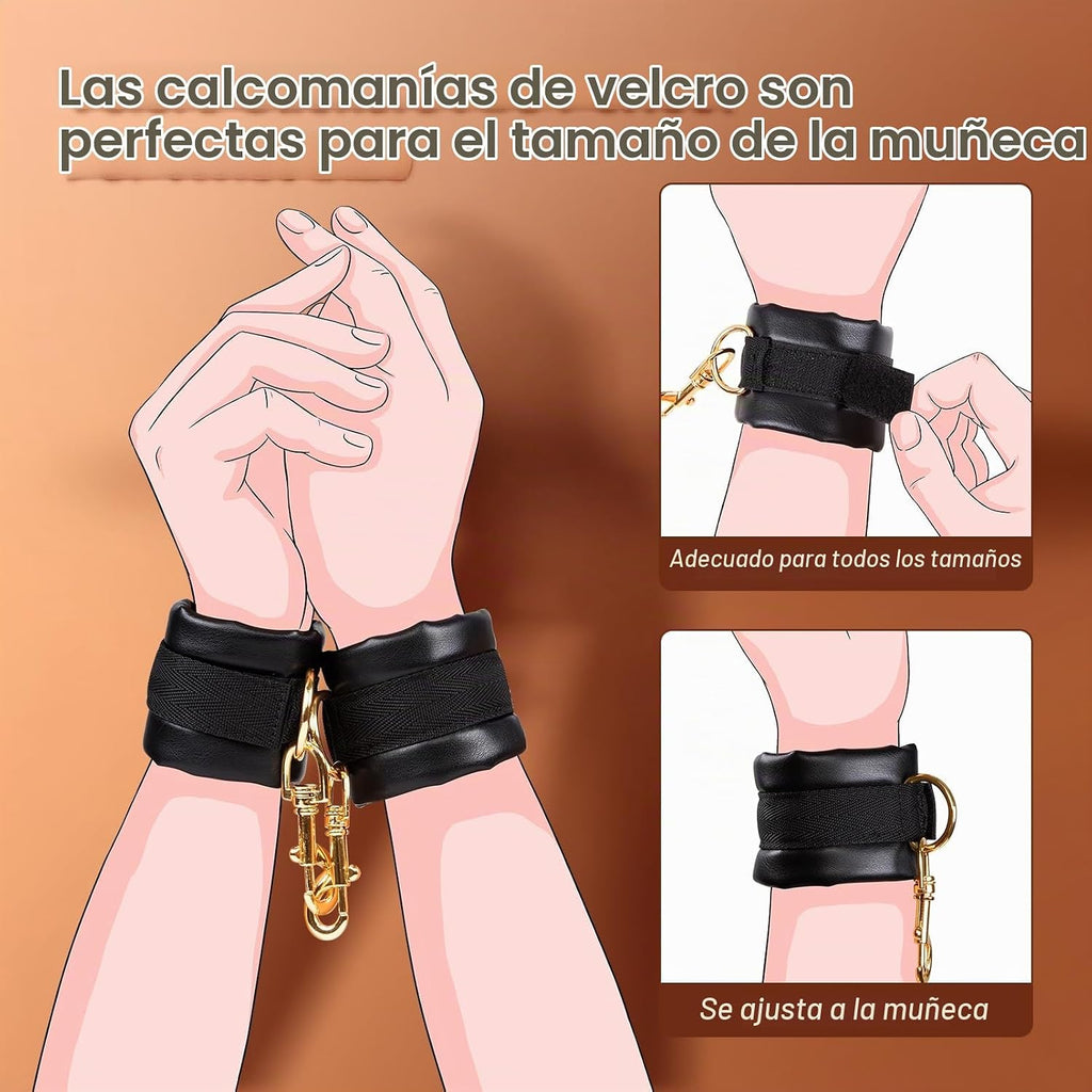 UTIMI - Puños sexuales ajustables \u2013 Restricciones BDSM de cuer...